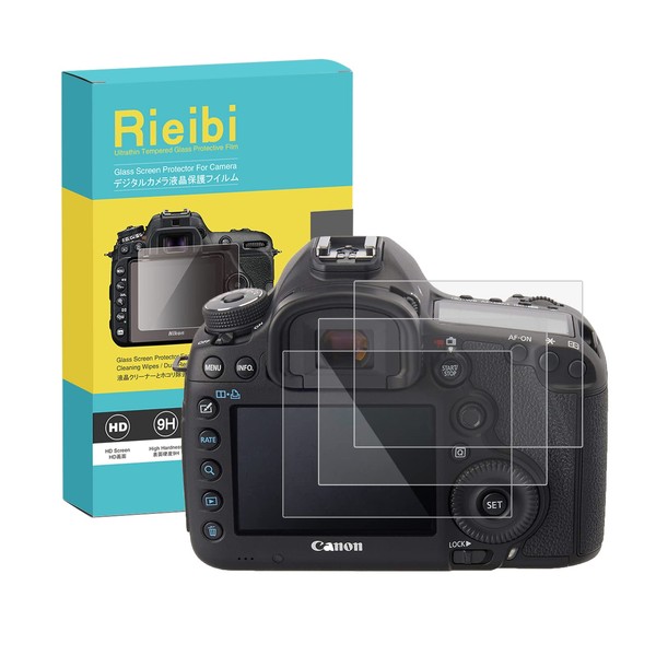 Rieibi (3 Packs) Screen Protector for Canon EOS 5D Mark