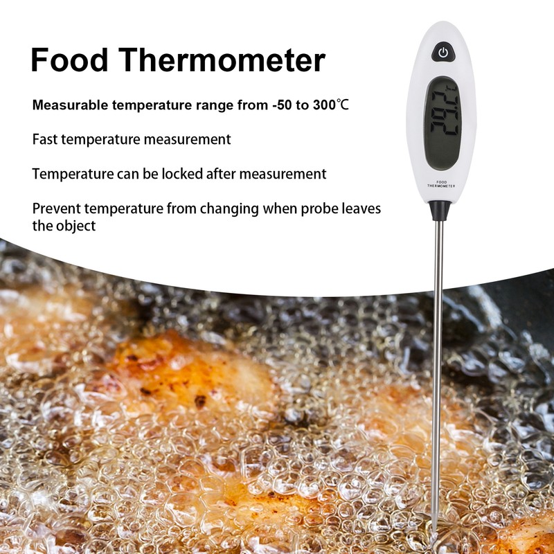 Food Thermometer Digital Meat Water Milk BBQ Cooking Probe Household
