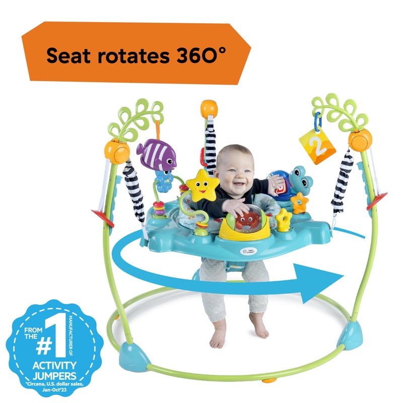 Baby Einstein Ocean Explorers Curiosity Cove 2-in-1 Educational Activity Jumper