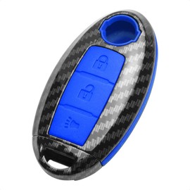 TANGSEN - Funda para llavero Compatible con Infinito EX35 EX37 FX35 FX37 FX45 FX50 Q70 QX50 QX70 para Nissan 370Z Armada Cube JUKE Leaf MURANO Pathfinder Quest Rogue TITAN XD VERSA Note 3 botones menos control remoto de entrada