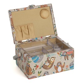Hobby Gift Medium Sewing Craft Hobby Storage Box, Sloth