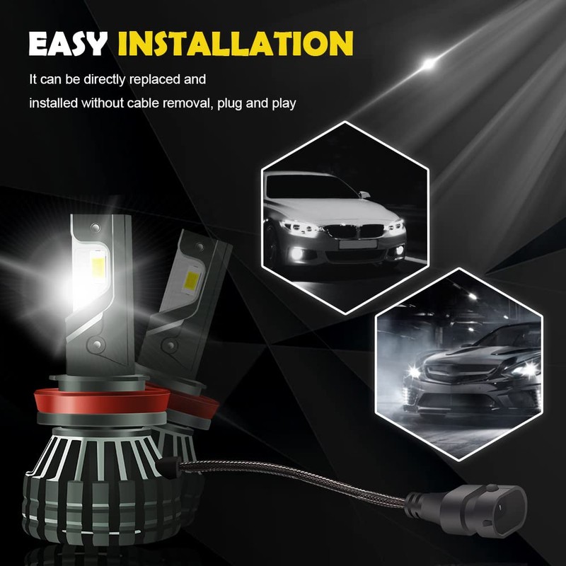 Chemini H8/H11 LED Headlight Bulb for Car High/Low Beam Headlight