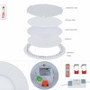 TEKLED LED Round Recessed Ceiling Light | Flat Panel Ultra