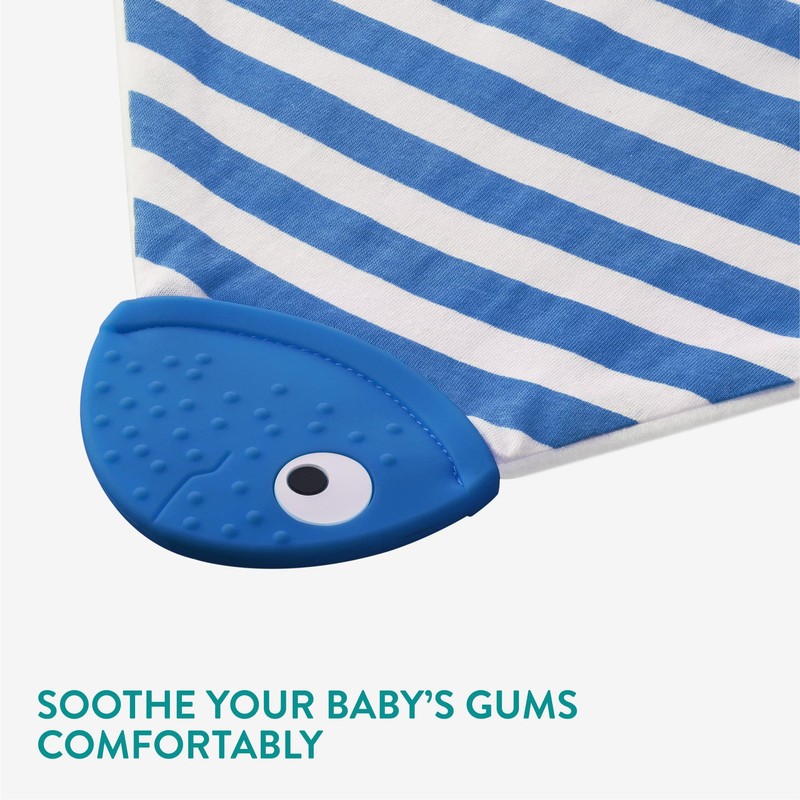 Navaris Baby Bibs with Teether - Soft, Colourful Bandana Bib