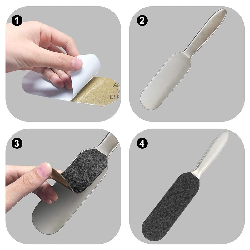 EBANKU 50pcs Foot Files Replacement Pads, Replacement Pads for Pedicure