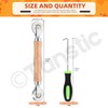 Tanstic 2Pcs Screen Spline Roller & Spline Removal Hook Kit,