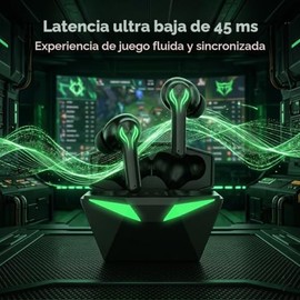 Audifonos Bluetooth 5.3,Audifonos Inalambricos con Toque Dactilar y Caja de Recarga Portátil de 20 Horas,Estéreo Real,Compatible con iOS Mac PC