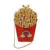 DEBIMY French Fries Chips Rhinestone Clutch Women Crystal Handbag Sparkly