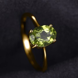 JewelryPalace Real Gemstone Garnet Citrine Peridot Blue Topaz Amethyst Rings, Engagement Ring Promise Solitaire Engagement Ring Silver 925 Women's Silver Rings Proposal Ring Rings Women's Jewellery