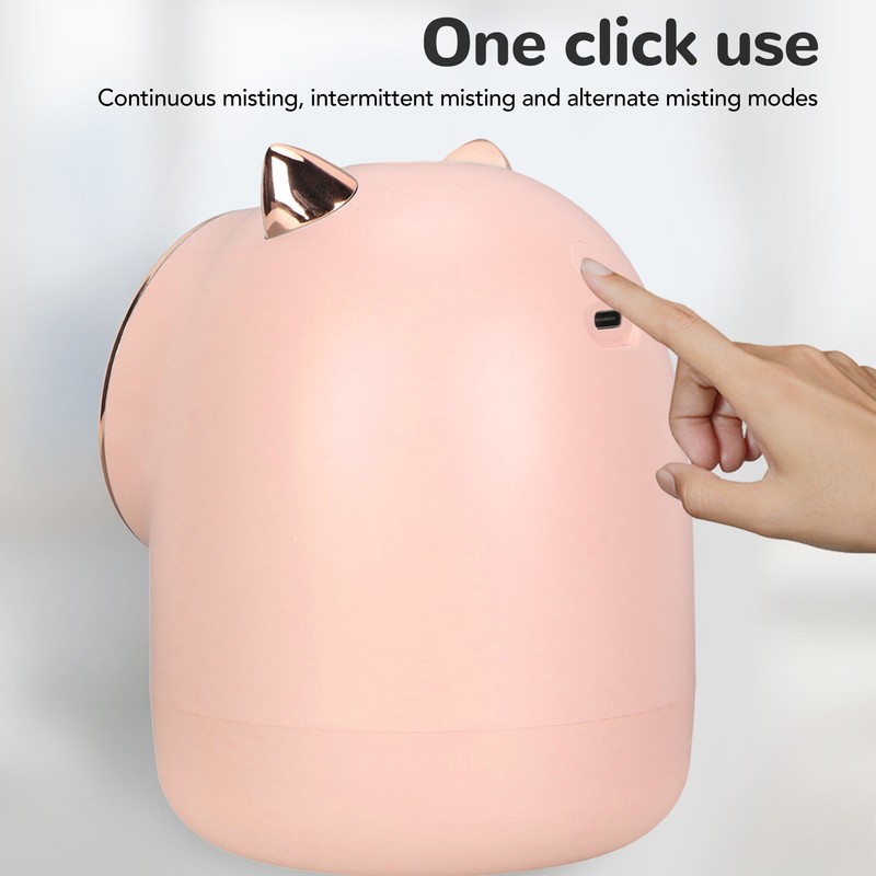 Humidifier Aroma Diffuser Cat Shape 400ml Capacity Timing Humidifier Home