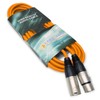 keepdrum mc001xx-10m Microphone Cable 3-Pin XLR 10m Orange Purple Pack