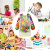 LXOrdora Kids Art Apron Waterproof Smock Long Sleeved Graffiti XL