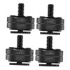 Operitacx 4 Stück Hot Shoe Blitzschuh Adapter Dual Schraube Vielseitiger