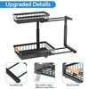 Under Sink Organizer,2 Pack Under Sink Organizers and Storage Basket,