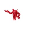 PELEG DESIGN Mr. Brooman-Dustpan Holder & Broom Red Hanger, 2.9