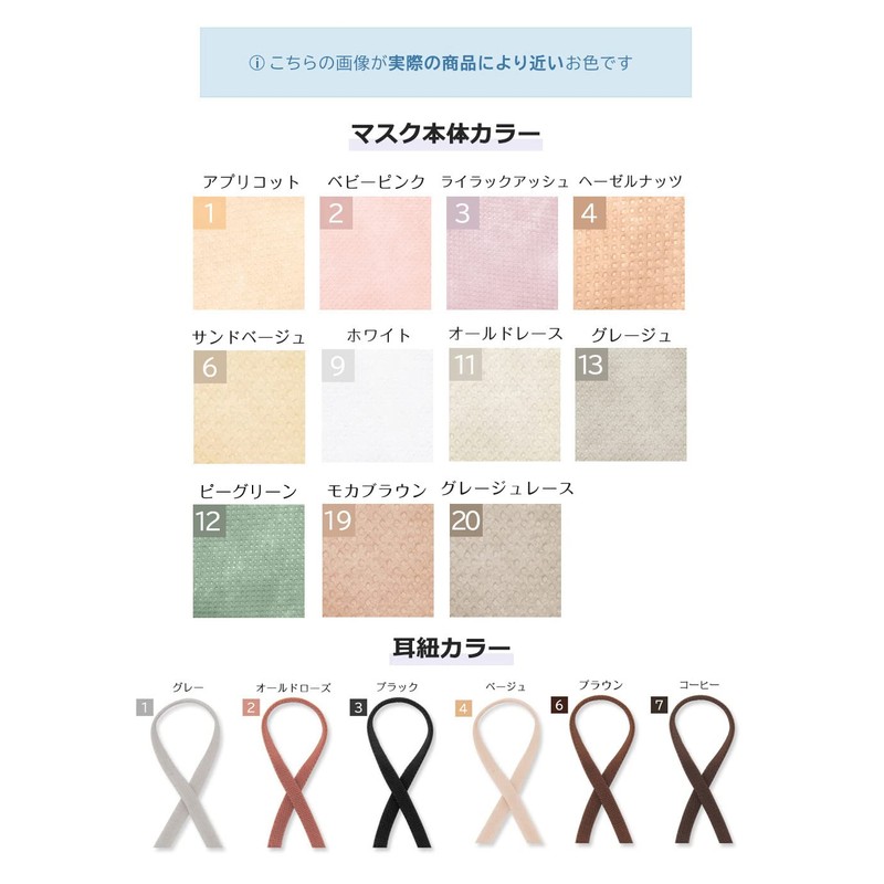 [millarouge] 3Dマスク 立体マスク 不織布 血色マスク 不織布マスク カラー マスク 立体 使い捨て