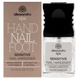 alessandro Spa Sensitive Nail Hardener - Formaldehyde-free nail hardener strengthens brittle and thin nails 10 ml
