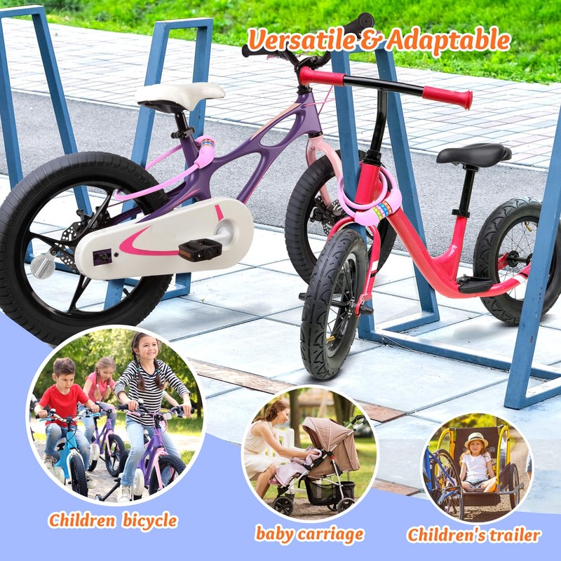Sportneer Children's Bicycle Lock 10 x 650 mm Bicycle Lock