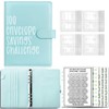 QOWUXHZ Savings Book for Money 100 Envelopes Challenge Folder Budget
