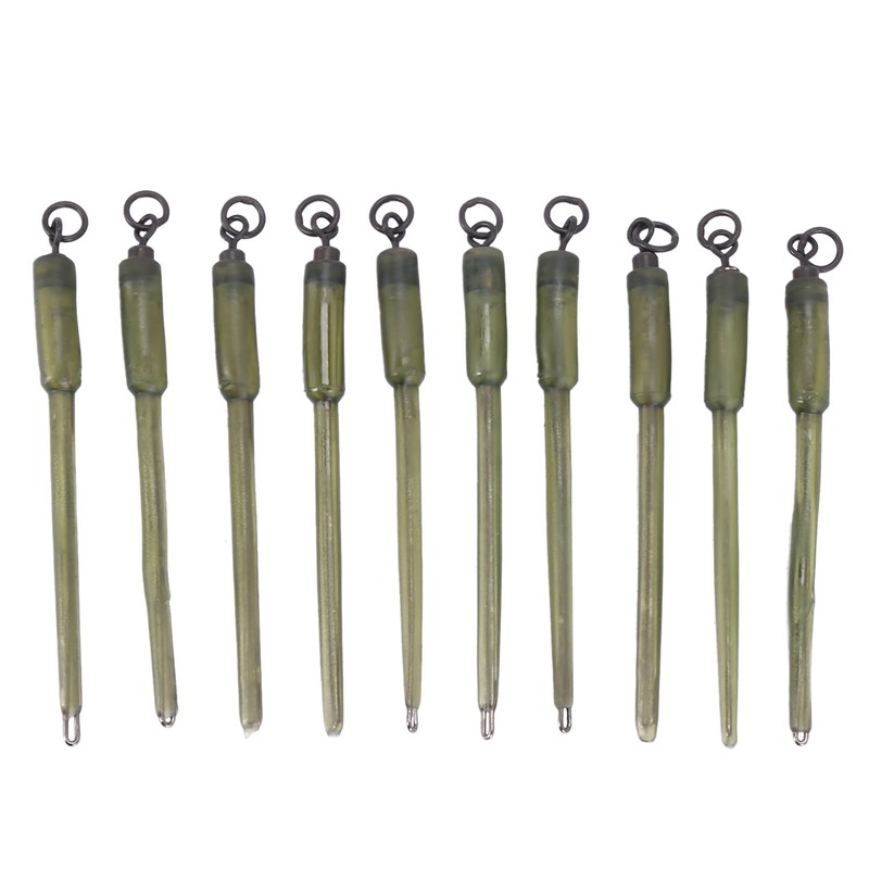 10Pcs Fishing Connector Swivels PVA Tube Bags Stems Solid Bag