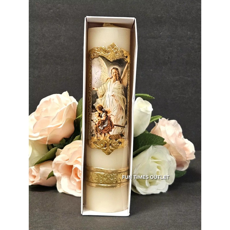 Guardian Angel Holy Cirio Candle Paschal Angel De La Guarda
