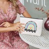 LAKJUOZ 1 Piece Canvas Cosmetic Bag Multifunctional Small Makeup Bag