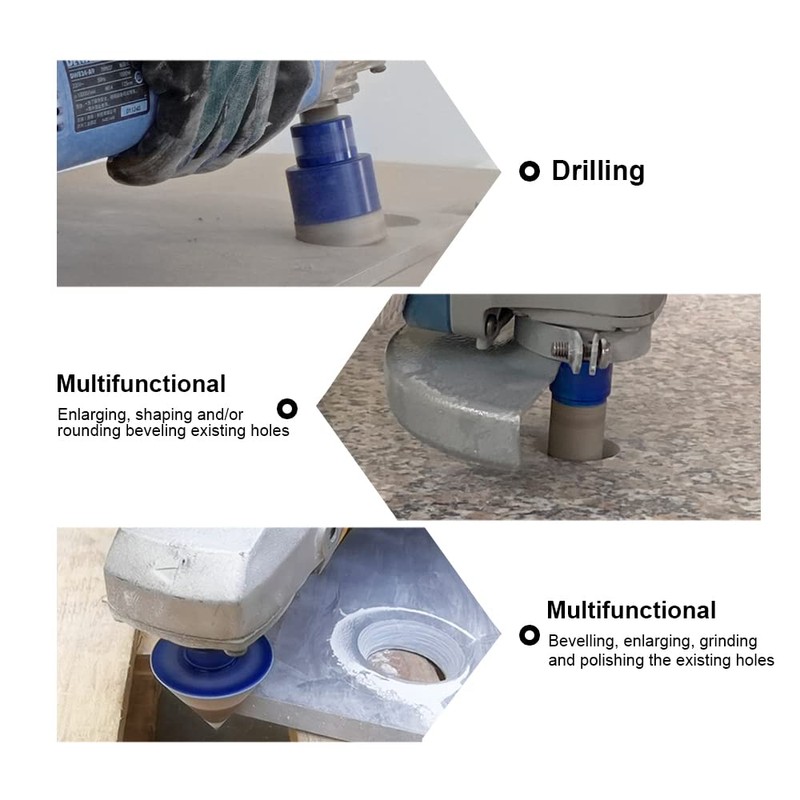 SHDIATOOL Tile Diamond Drill Bits Set,Porcelain Hole Saw, Cutter for