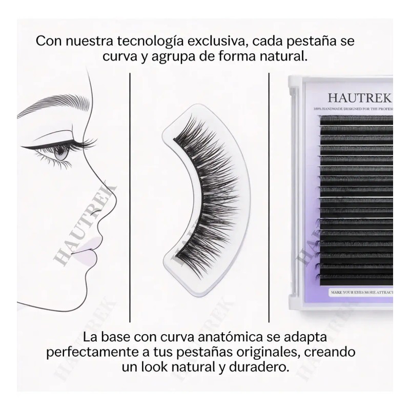 Blister Extensiones De Pestañas Mink 5d W Shape Mink Yy