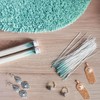 Gusruvti 180 Pcs Ear Piercing Cleaner Floss Disposable Earring Piercing