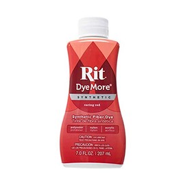 Rit DyeMore 7 Oz. Synthetic Liquid Fiber Dye for Clothing, Décor, and Crafts – Racing Red (1 Pack)