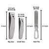 Apexay Nail Clipper Set is Crafted from Ultra-Sharp, Surgical-Grade Stainless