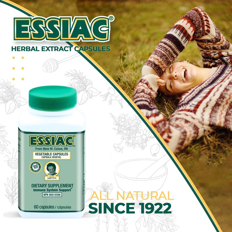 ESSIAC Tea All-Natural Herbal Extract Capsules – 60 capsules |