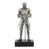 Ebros Italian Medieval Knight Champion Standing Ground Statue On Black