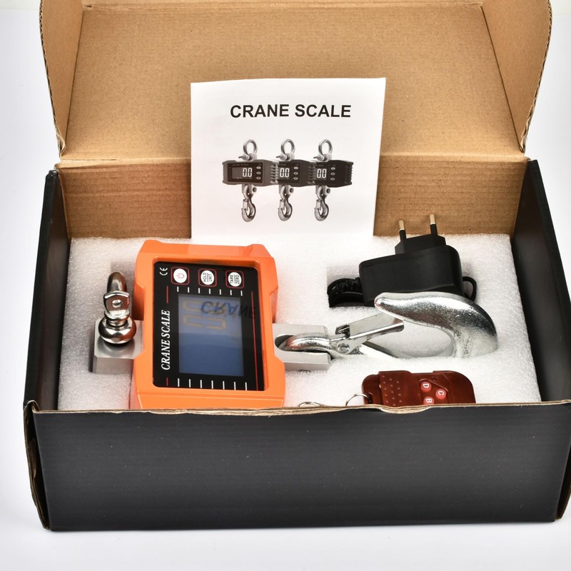 Tiandirenhe New Digital Crane Scale 2200lb/1000Kg Dual Power Options Hanging