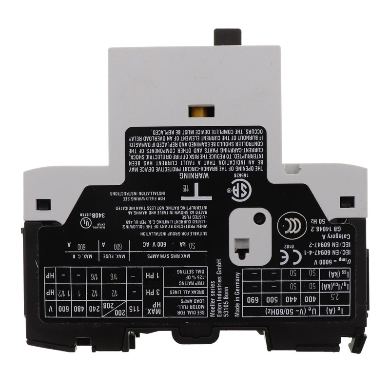 XTPB2P5BC1 Motor Protector, Manual, 2.5 Amp, 600VAC, XT Series, Pushbutton