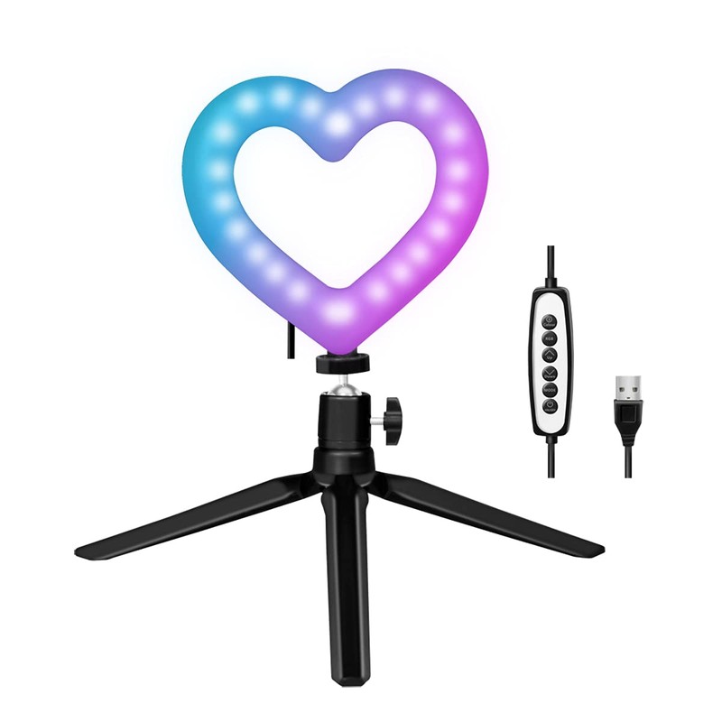 LogiLink AA0155 Heart Shape LED Tripod (96 LEDs) with 17
