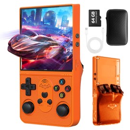 WYGAMING S600 Retro Gaming Console, Retro Handheld Console 4.0'' Screen Linux System, 64G TF Card, Support 30+ Simulators, 3500mAh Rechargeable Portable Pocket Arcade