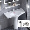 QRITY 1 PCS Overflow Pipe, 29x29mm Round Interface, Kitchen Sink