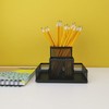 D.RECT Stiftehalter Schreibtisch - Büro Organizer aus Metall - Tisch