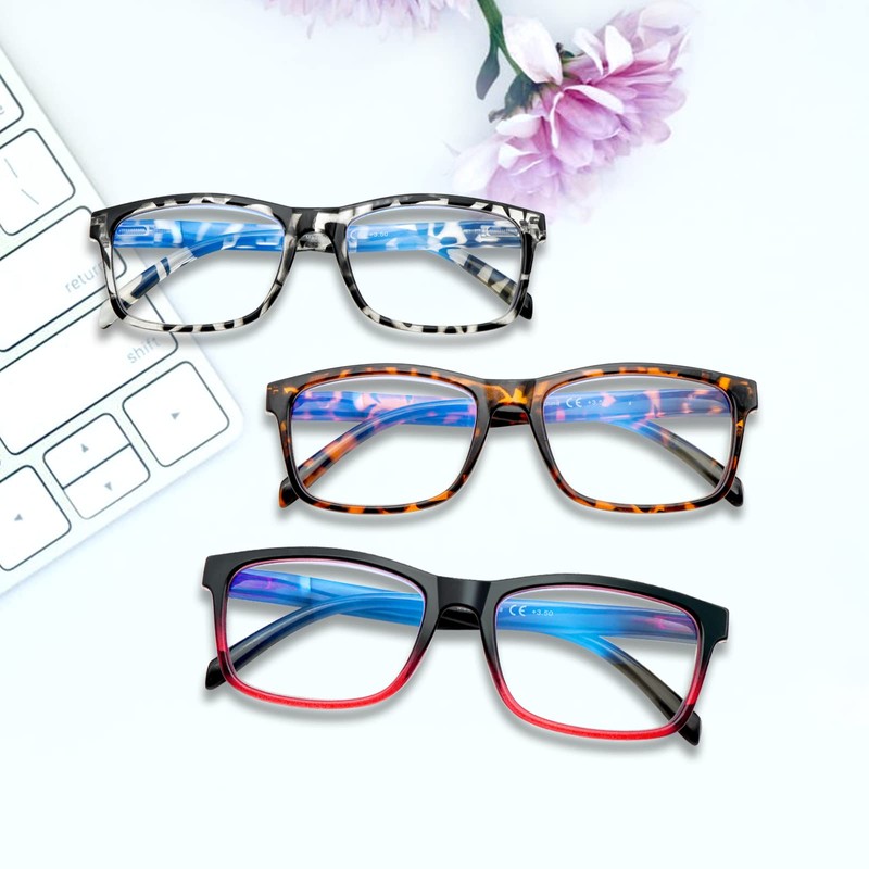 SIGVAN 6 Pack Reading Glasses for Women Men Blue Light