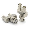 Ahoaepy 2PCS Dual BNC Coax Cable Adapter BNC Tee Antenna