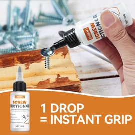 JAOJAO Screw Remover Stripped Screw Removal Tool Anti-Slip and Adhesion Enhancing for Stripped & Damaged Screws Home Improvement Essential, 30ml Grey