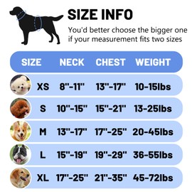 Belababy Soft No Pull Dog Harness Large, Adjustable Assistance Service Dog Vest with Safety Buckle, Reflective Breathable Outdoor Training Dog Harness（Blue）