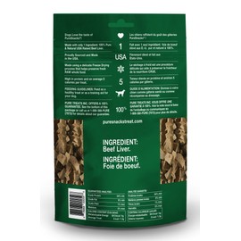 Puresnacks Beef Liver Freeze-Dried Treats For Dogs, 6.98Oz / 198G | Value Size