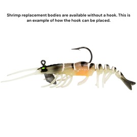 SEABUZZ Rubber Bait Crazy Shrimp 2 Pieces 7.6 cm - Predator Fish Bait Set - Sea Bass & Lefer Artificial Bait - Bass Trout and Zander Fishing Lures - Fishing Lures - TPE Fishing Lure - Swimbait - Sea