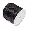 Hackberry Creek Black Satin Nylon Cord - 1mm Smooth String