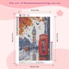 NEWENMO DIY Big Ben Diamond Painting Adults, Red Telephone Box