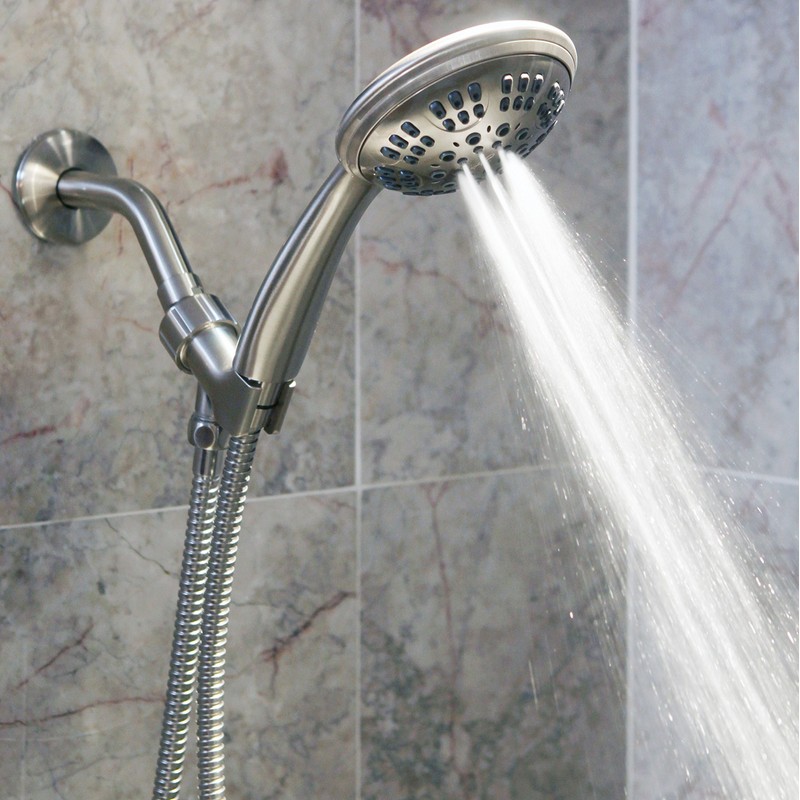 6 Function Handheld Shower Head Kit - High Pressure, Removable