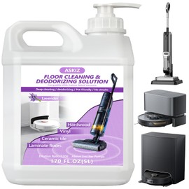 170 FL OZ Floor Cleaning Solution,Floor Cleaner for Mopping with Tineco,Deep Cleaning &Deodorizing for Roborock,Compatible with Saros Series,S8/S7 Series,Q Revo/Q Series,iFLOOR Series Wet Dry Vacuum