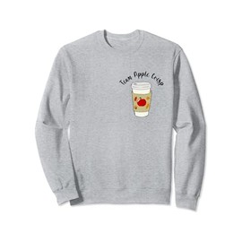 Autumn PSL Season Aesthetic Team Apple Crisp Macchiato Sweatshirt, gray